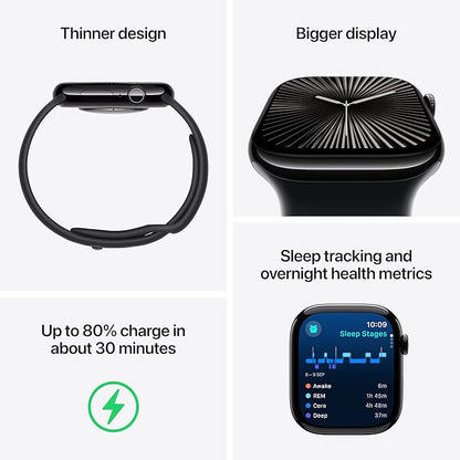 Apple Watch Series 10 GPS 42 mm Jet Black Aluminium Case