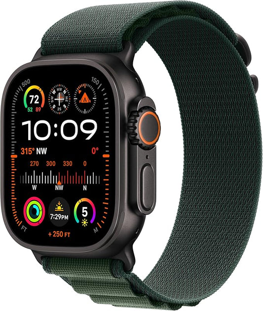 Apple Watch Ultra 2 GPS + Cellular 49mm Smartwatch Alpine Loop Extra-Long Battery Life, Carbon Neutral