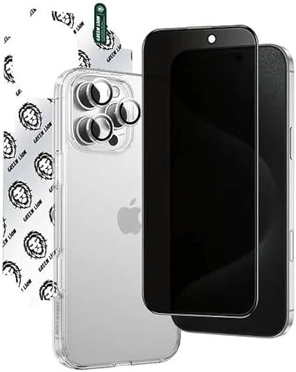 Green Lion - 4 In 1 Defender Pack Privacy for iPhone16 Pro Max